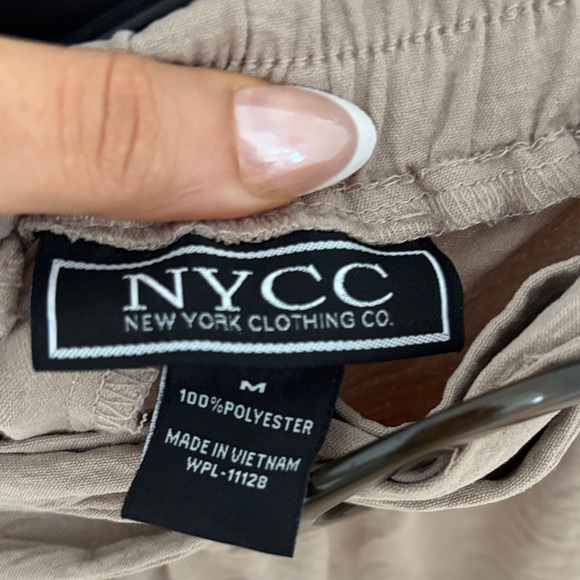 Chic A-Line Tan Skirt with Ring Accent - Picture 11 of 11